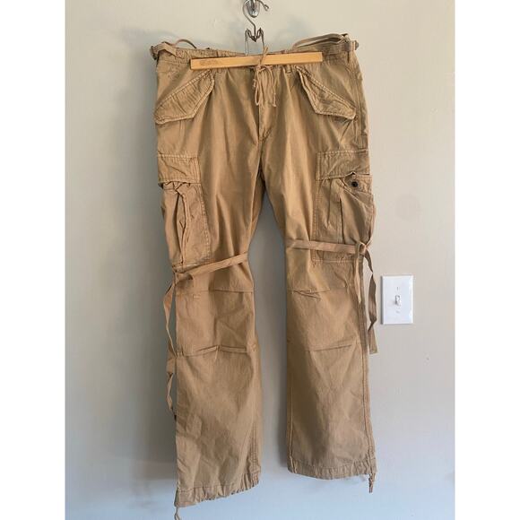 36x31 Mens Polo Ralph Lauren Cargo Pant Multi Pocket Utility Surplus Paratrooper - Picture 1 of 10